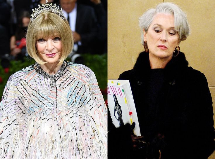 Anna Wintour and Meryl Streep