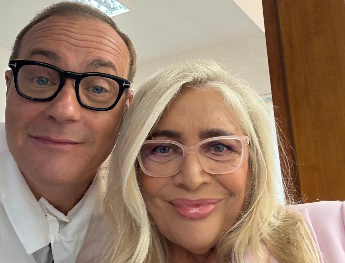 Tommaso Cerno e Mara Venier ph press