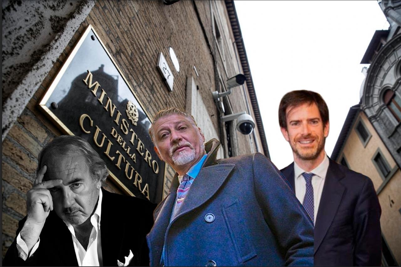 Tax credit cinema - Ministro Alessandro Giuli, Carlo Brugnoni, avvocato Michele Lo Foco ph press