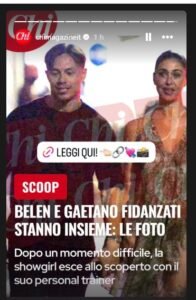 Belen e Gaetano ph settimanale Chi