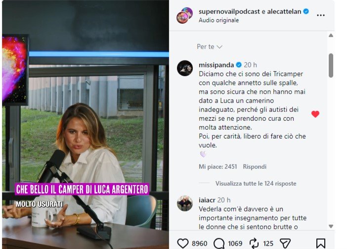 Claudia Pandolfi risposta ph IG